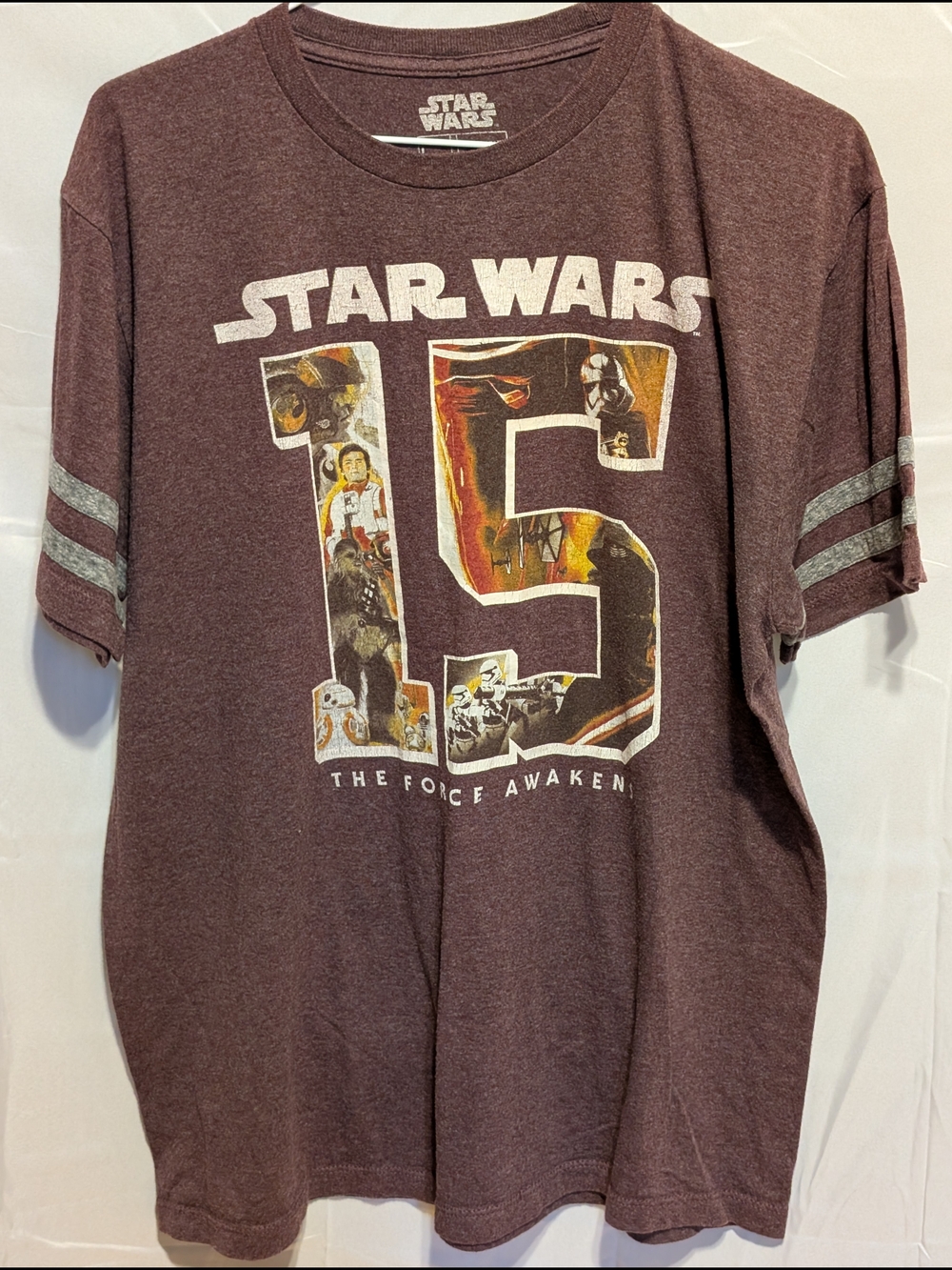 Star Wars Maroon "The Force Awakens" Graphic Tee